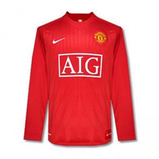 Maillot Manchester United 2007/08 ML - Cliquez sur l'image pour la fermer