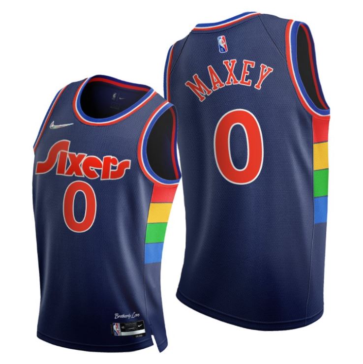 Tyrese Maxey, Philadelphia 76ers 2021/22 - City Edition - Cliquez sur l'image pour la fermer