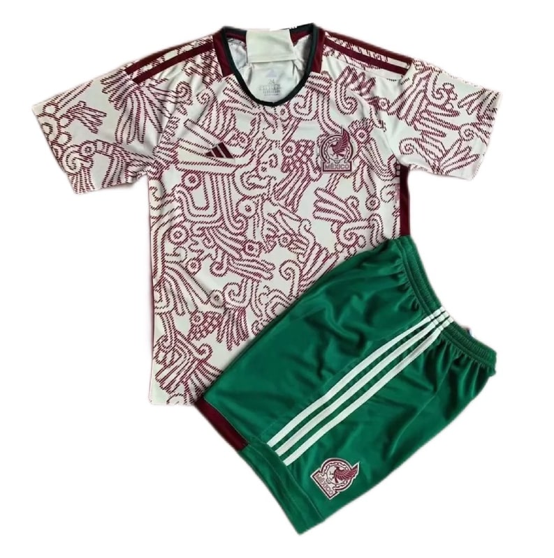 Mexique Extérieur 2022 Junior Kit - Cliquez sur l'image pour la fermer