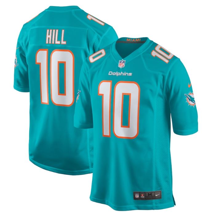 Tyreek Hill, Miami Dolphins - Aqua - Cliquez sur l'image pour la fermer