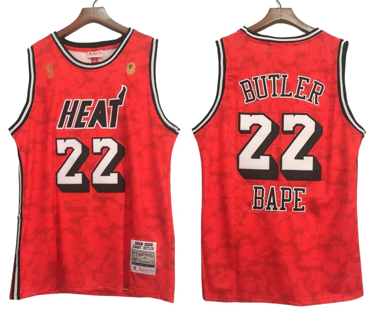 Jimmy Butler, Miami Heat x Bape 'Red' - 2023 - Cliquez sur l'image pour la fermer