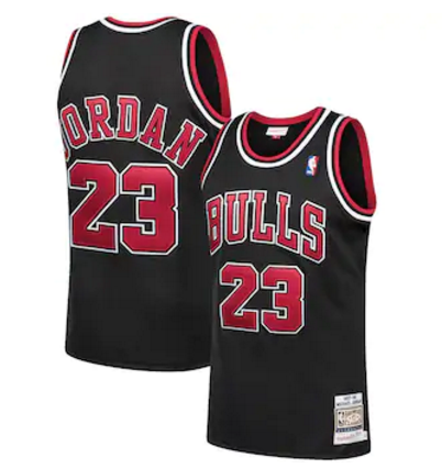 Michael Jordan, Chicago Bulls Mitchell & Ness - Black - Cliquez sur l'image pour la fermer