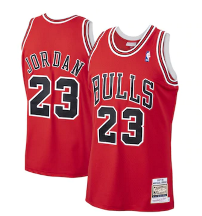 Michael Jordan, Chicago Bulls Mitchell & Ness - Red - Cliquez sur l'image pour la fermer