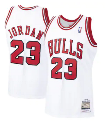 Michael Jordan, Chicago Bulls Mitchell & Ness - White - Cliquez sur l'image pour la fermer
