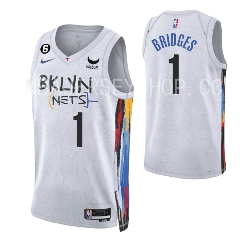 Mikal Bridges, Brooklyn Nets 2022/23 - City - Cliquez sur l'image pour la fermer