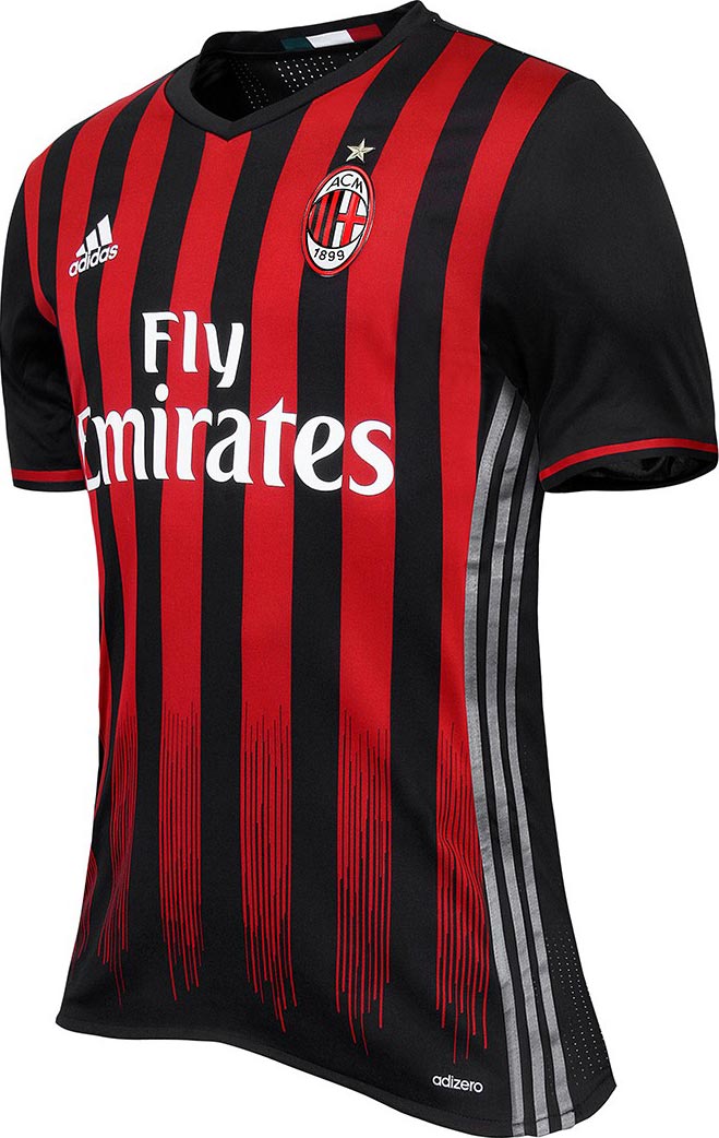 Maillot AC Milan Domicile 2016/2017 - Cliquez sur l'image pour la fermer