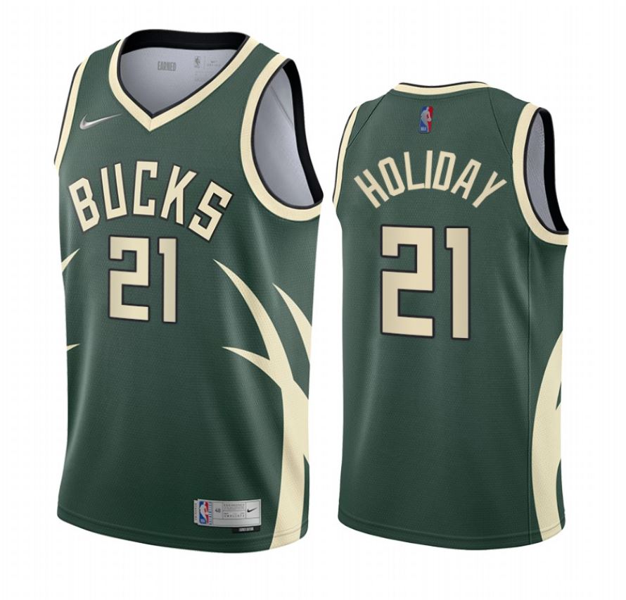Jrue Holiday, Milwaukee Bucks 2020/21 - Earned - Cliquez sur l'image pour la fermer