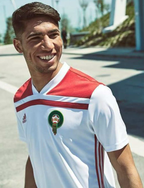 Maillot Maroc Extérieur 2018 - Cliquez sur l'image pour la fermer