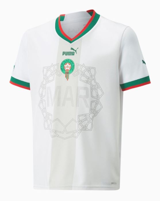 Maillot Maroc Extérieur 2022 - Cliquez sur l'image pour la fermer
