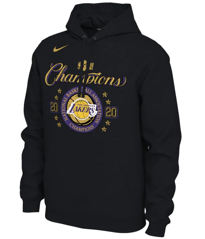 Sweat à capuche Los Angeles Lakers 2020 NBA Champions - Cliquez sur l'image pour la fermer