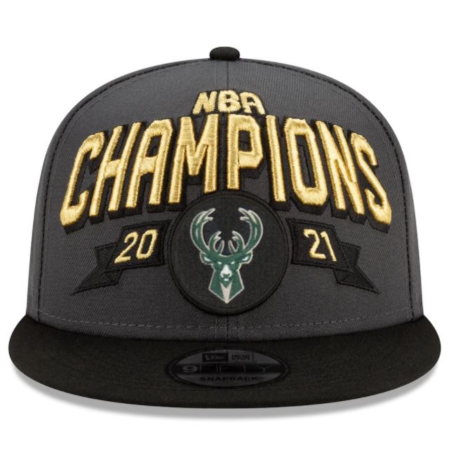 Casquette Milwaukee Bucks 2021 NBA Champions - Cliquez sur l'image pour la fermer