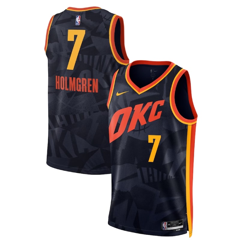 Chet Holmgren, Oklahoma City Thunder 2023/24 - City Edition - Cliquez sur l'image pour la fermer