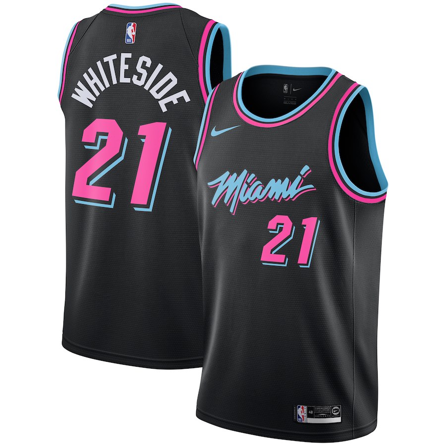 Hassan Whiteside, Miami Heat 2018/19 - City Edition - Cliquez sur l'image pour la fermer