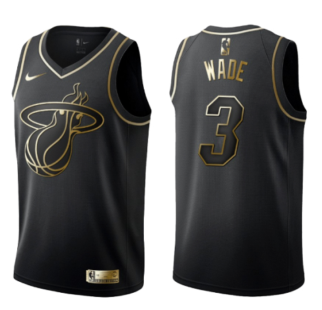 Dwyane Wade, Miami Heat - Black/Gold - Cliquez sur l'image pour la fermer