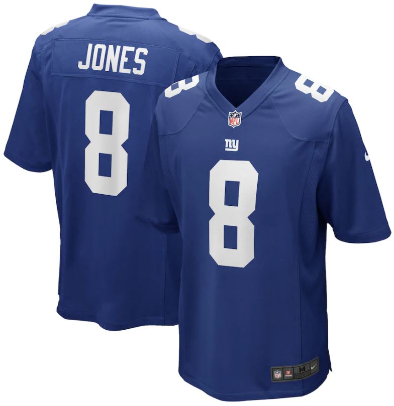 Daniel Jones, New York Giants - Royal Blue - Cliquez sur l'image pour la fermer