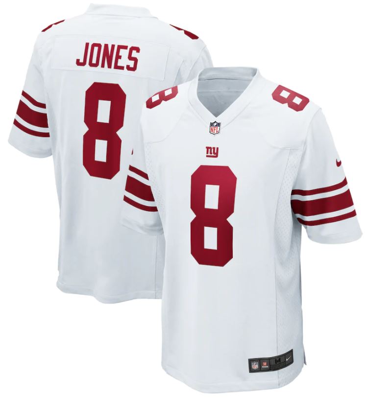Daniel Jones, New York Giants - White - Cliquez sur l'image pour la fermer
