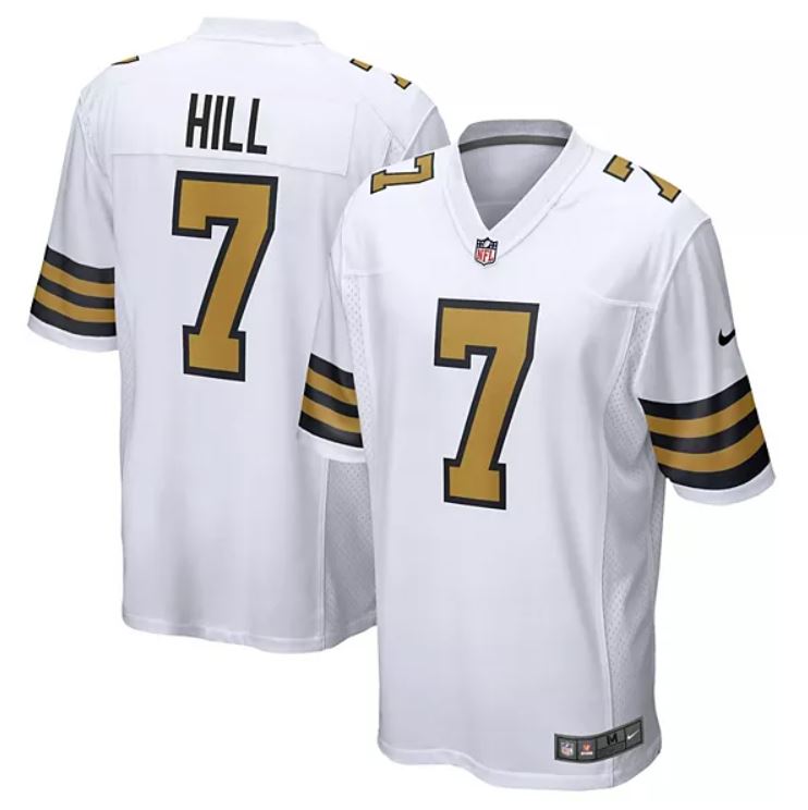 Taysom Hill, New Orleans Saints - White - Cliquez sur l'image pour la fermer