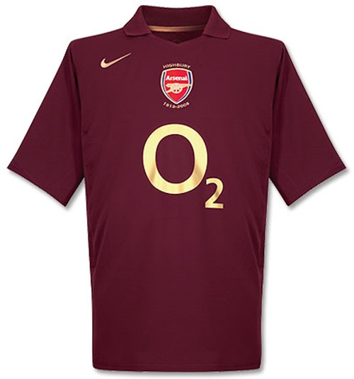 Maillot Arsenal 2005/06 - Cliquez sur l'image pour la fermer