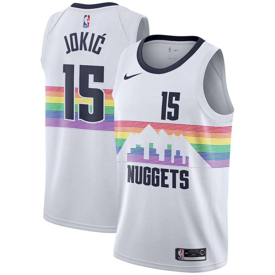Nikola Jokic, Denver Nuggets 2018/19 - City Edition - Cliquez sur l'image pour la fermer