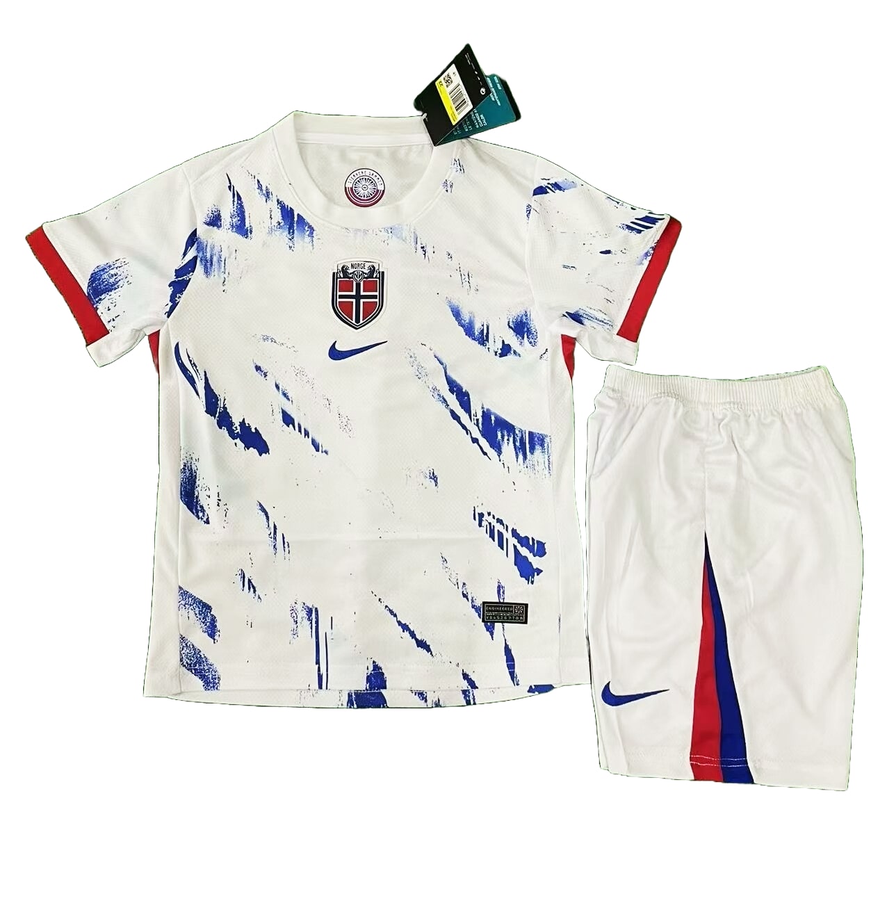 Maillot Norvège Extérieur 2024 Junior Kit - Cliquez sur l'image pour la fermer