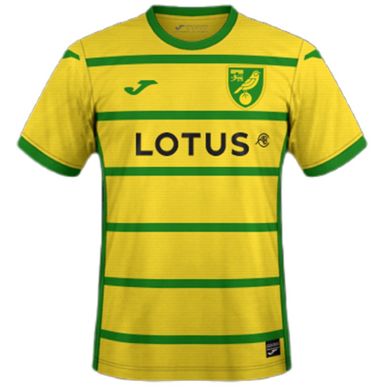 Maillot Norwich City Domicile 2023/24 - Cliquez sur l'image pour la fermer