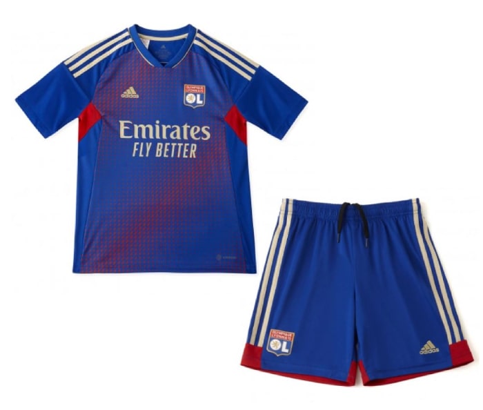 Olympique Lyon 4ème 2022/23 Junior Kit - Cliquez sur l'image pour la fermer