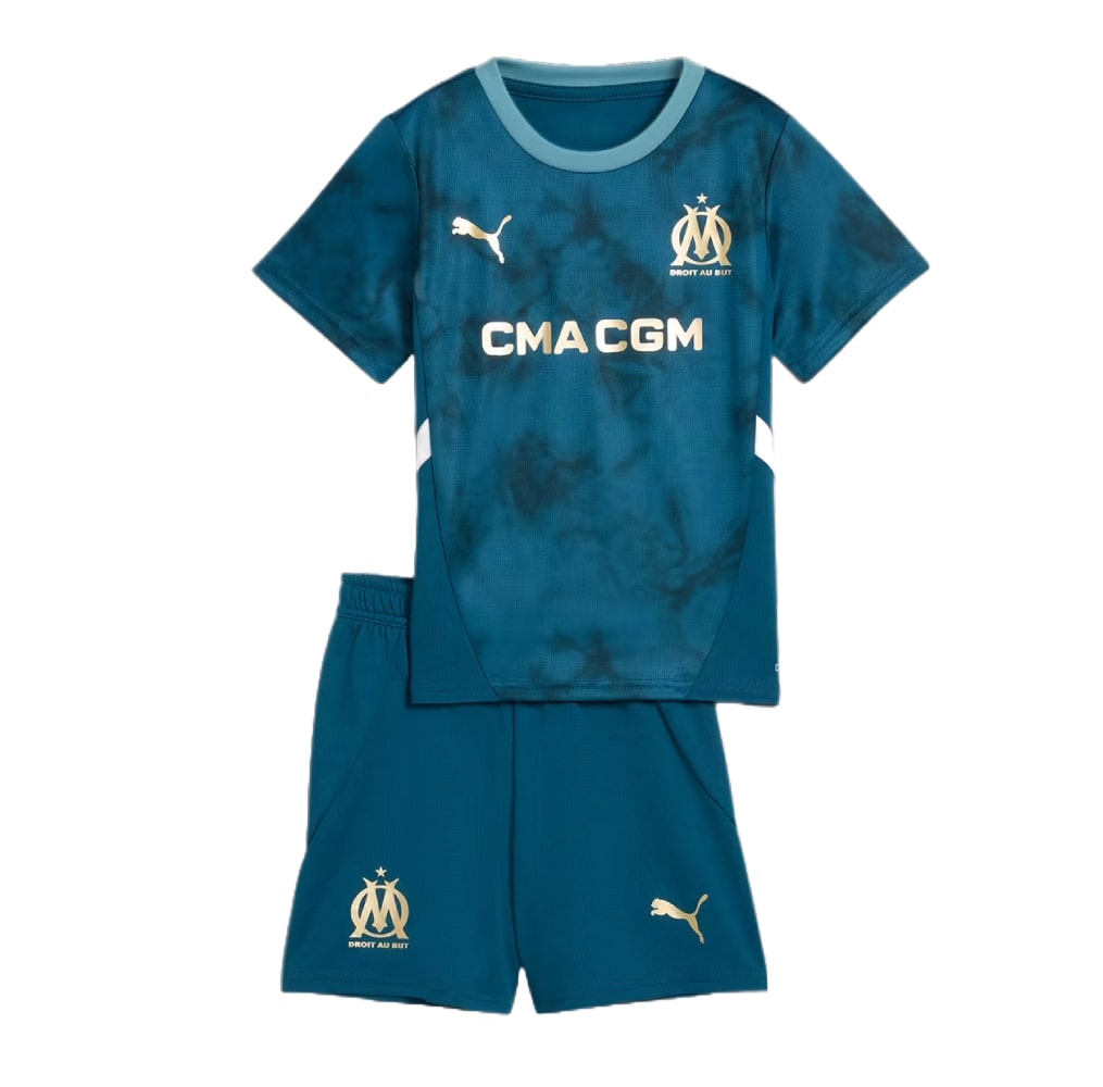 Olympique Marseille Extérieur 2024/25 Junior Kit - Cliquez sur l'image pour la fermer