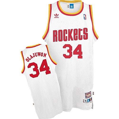 Hakeem Olajuwon, Houston Rockets [blanc] - Cliquez sur l'image pour la fermer