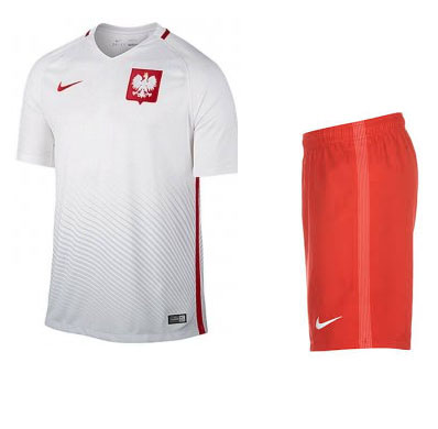 Kit Junior Pologne Domicile Euro 2016 - Cliquez sur l'image pour la fermer
