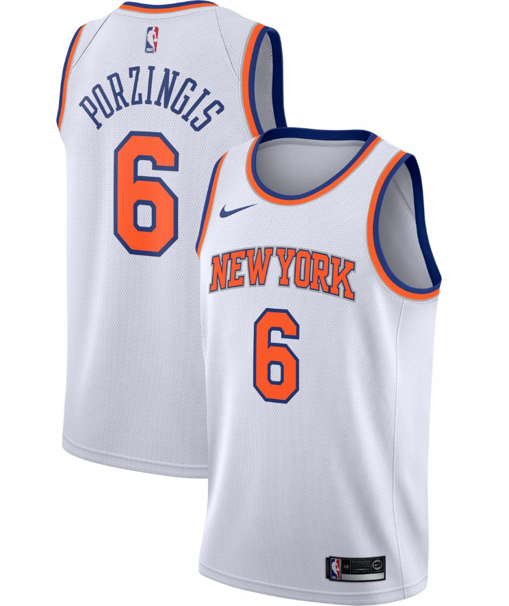 Kristaps Porzingis, New York Knicks - Association - Cliquez sur l'image pour la fermer