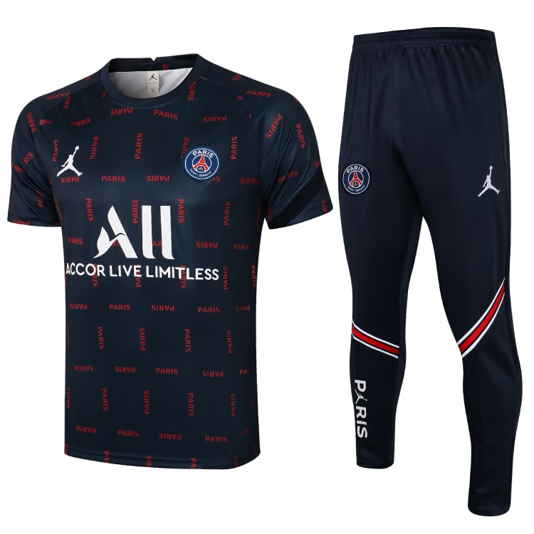 Maillot Pre-match + Pantalon PSG x Jordan 2021/22 - Cliquez sur l'image pour la fermer