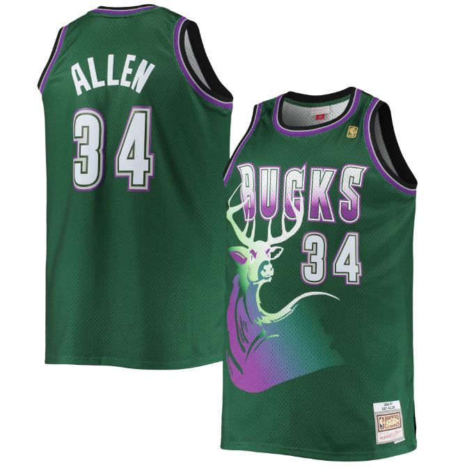 Ray Allen, Milwaukee Bucks - Hardwoord Classics - Cliquez sur l'image pour la fermer