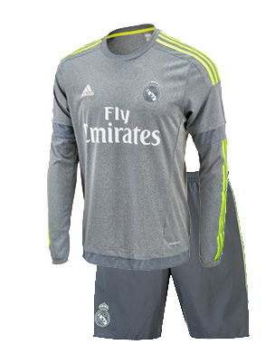 Kit Junior Real Madrid Exterieur 2015/16 ML - Cliquez sur l'image pour la fermer