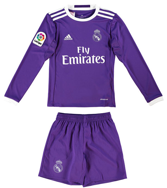 Kit Junior Real Madrid Exterieur 2016/17 ML - Cliquez sur l'image pour la fermer