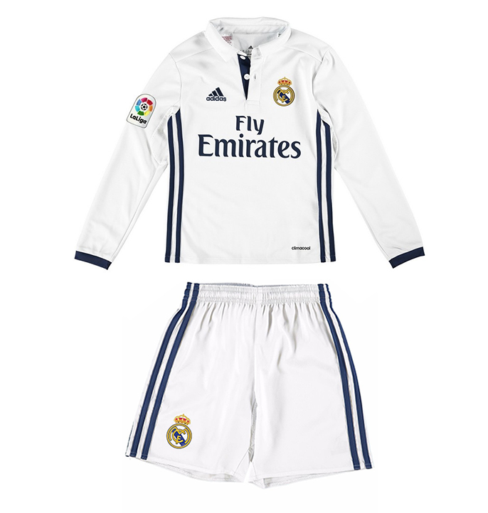 Kit Junior Real Madrid Domicile 2016/17 ML - Cliquez sur l'image pour la fermer