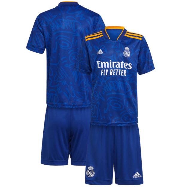 Real Madrid Extérieur 2021/22 Junior Kit - Cliquez sur l'image pour la fermer