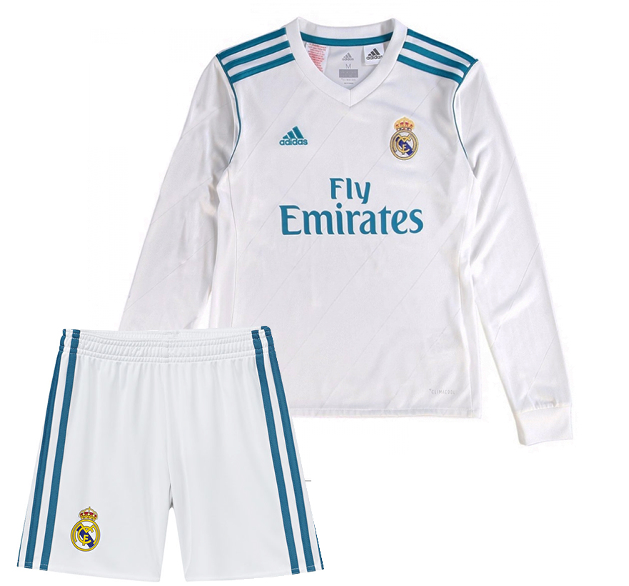 Real Madrid Domicile 2017/18 Junior Kit ML - Cliquez sur l'image pour la fermer