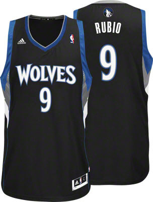 Ricky Rubio, Minnesota Timberwolves [Noir] - Cliquez sur l'image pour la fermer