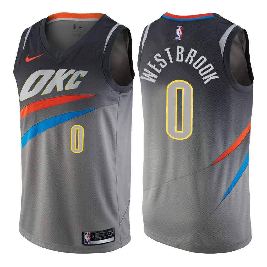 Russell Westbrook, Oklahoma City Thunder - City Edition - Cliquez sur l'image pour la fermer