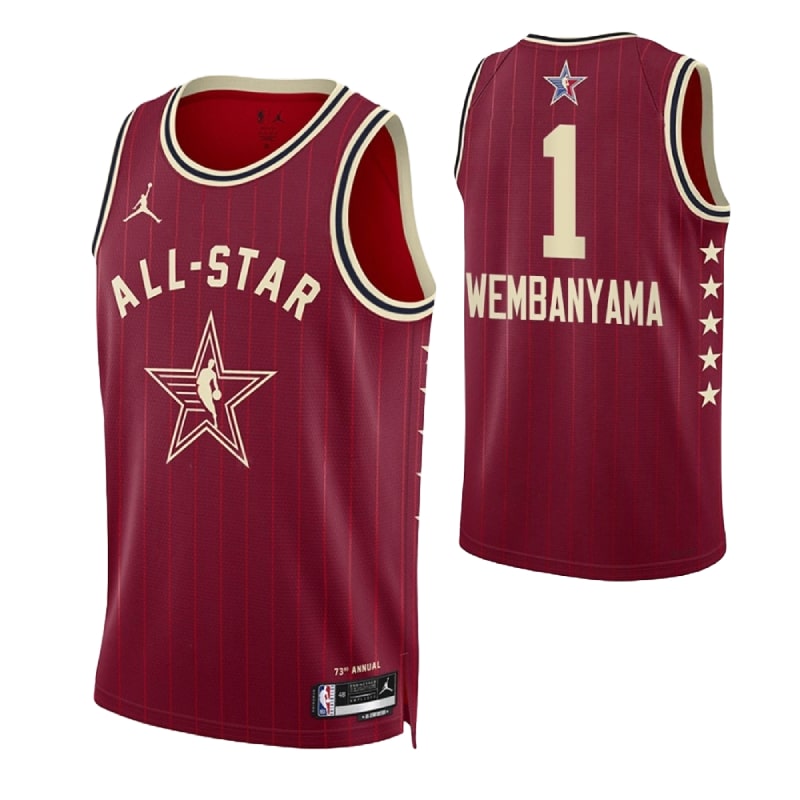 Victor Wembanyama - 2024 All-Star Red - Cliquez sur l'image pour la fermer