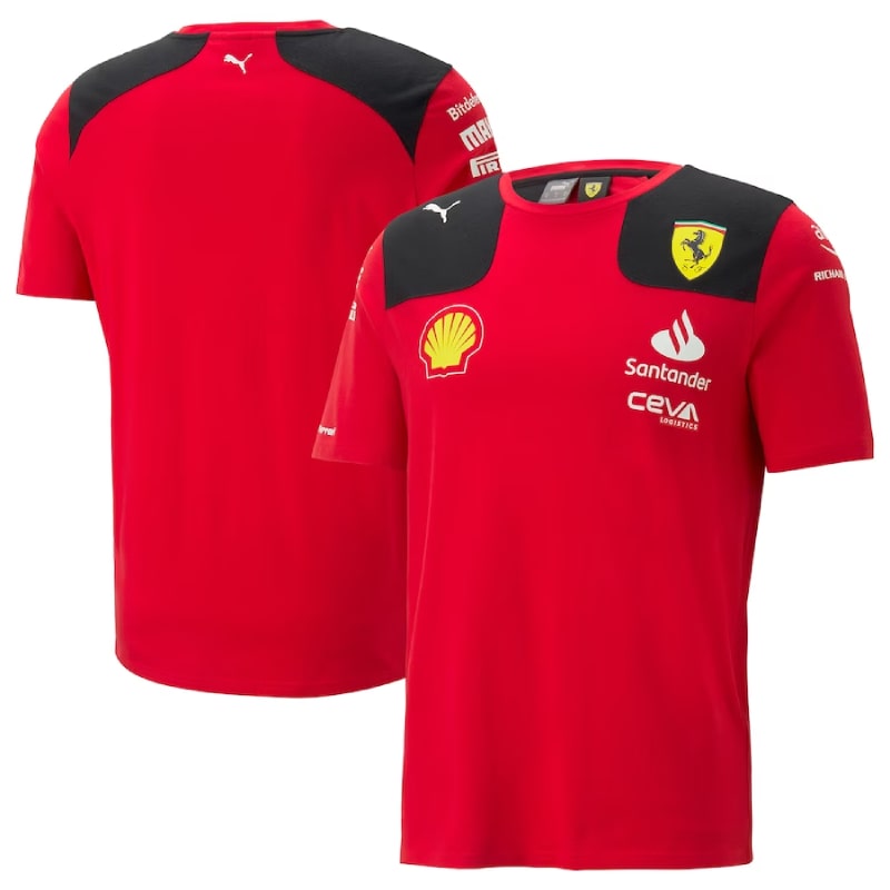 T-Shirt Équipe Scuderia Ferrari 2023 - Cliquez sur l'image pour la fermer