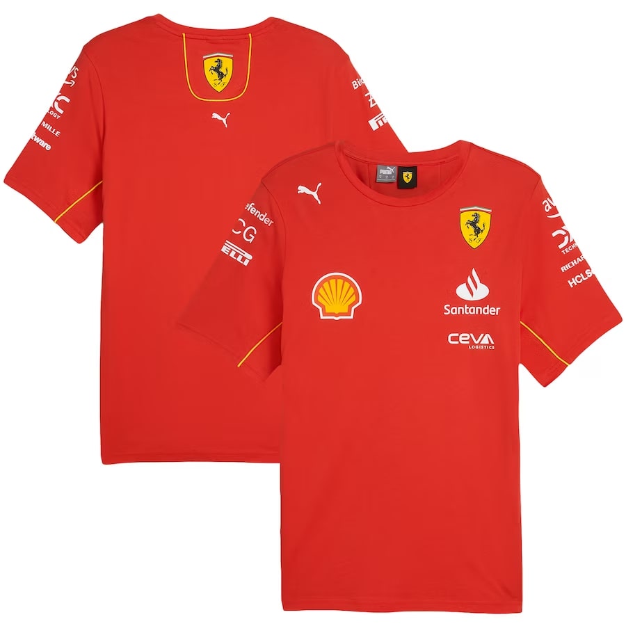 T-Shirt Équipe Scuderia Ferrari 2024 - Cliquez sur l'image pour la fermer