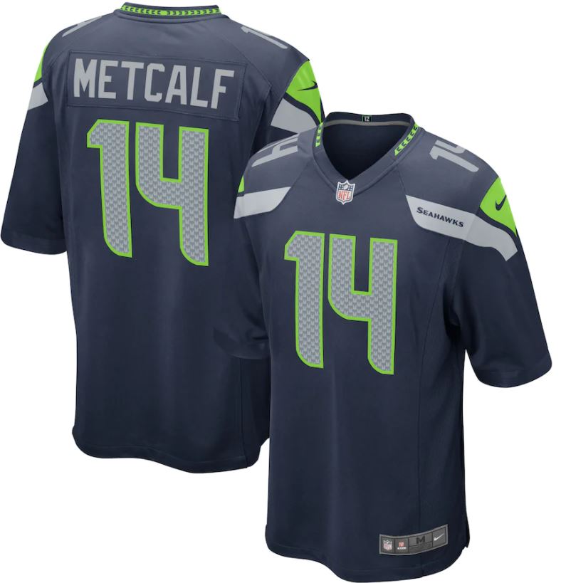 D.K. Metcalf, Seattle Seahawks - Navy - Cliquez sur l'image pour la fermer