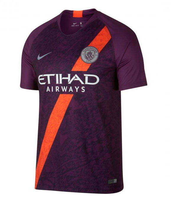 Maillot Manchester City Third 2018/19 - Cliquez sur l'image pour la fermer