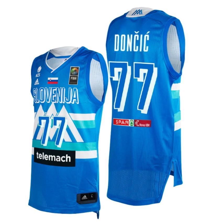 Luka Doncic, Slovénie 2021 Jeux Olympiques - Blue - Cliquez sur l'image pour la fermer