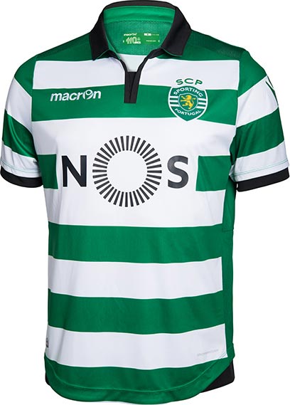 Maillot Sporting de Lisbonne Domicile 2016/17 - Cliquez sur l'image pour la fermer