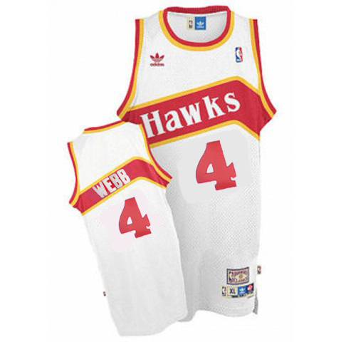 Spud Webb, Atlanta Hawks [blanc] - Cliquez sur l'image pour la fermer