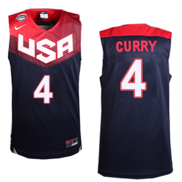 Stephen Curry, USA 2014 - Bleu - Cliquez sur l'image pour la fermer