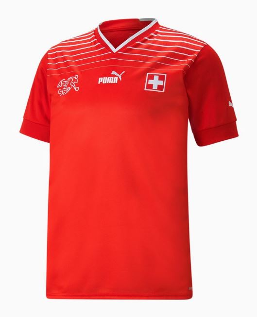 Maillot Suisse Domicile 2022 - Cliquez sur l'image pour la fermer