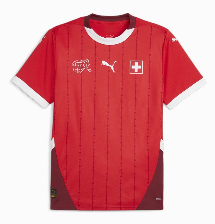 Maillot Suisse Domicile 2024 - Cliquez sur l'image pour la fermer